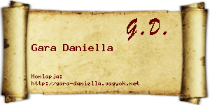 Gara Daniella névjegykártya